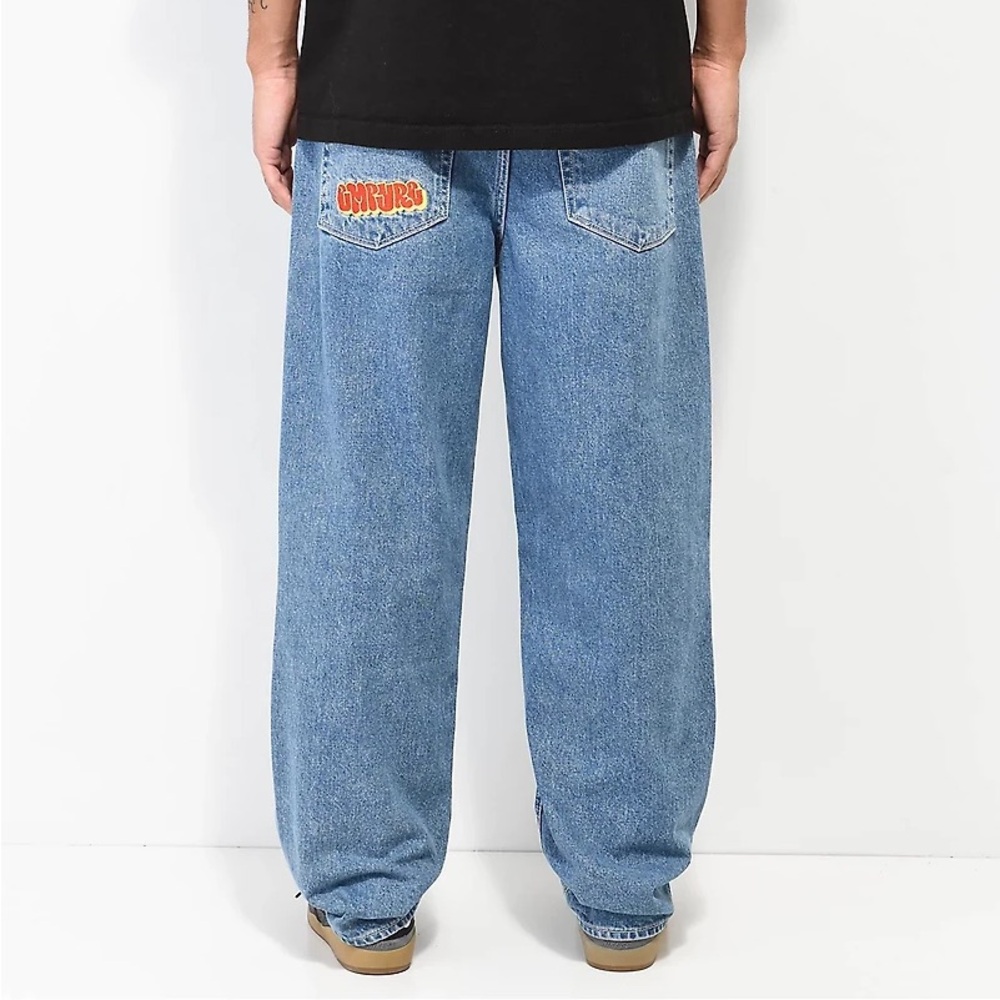 Zumiez Light Blue Straight Jeans